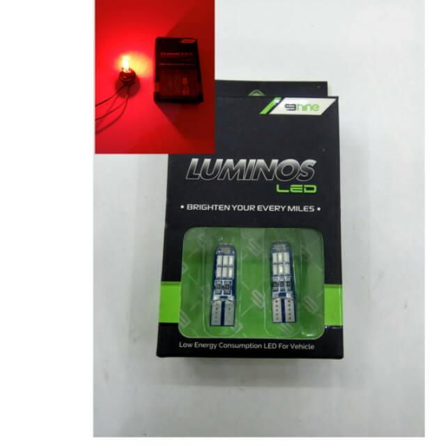 LAMPU SENJANT10 LUMINOS 15 MATA MERAH SUPER BRIGHT