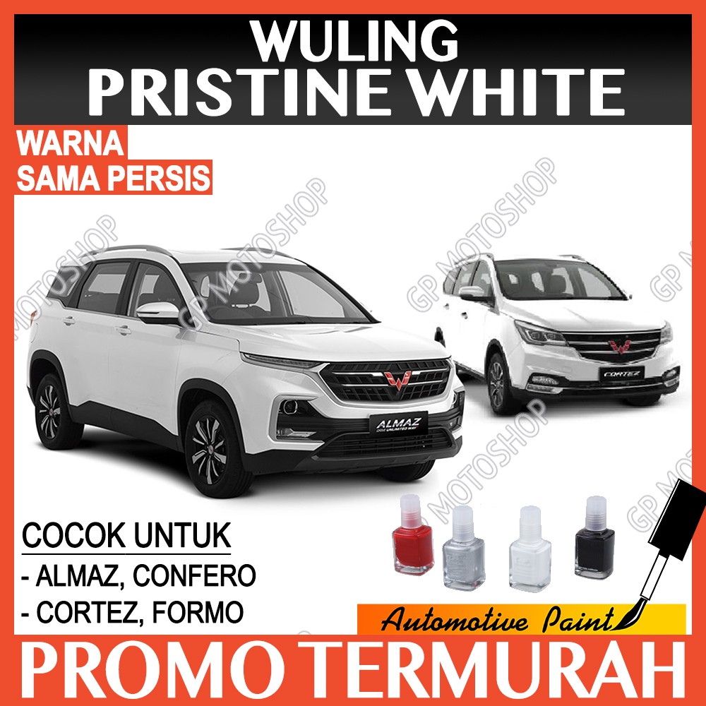 Cat Oles Wuling Pristine White Penghilang Baret Mobil Lecet Putih Solid Almaz Confero Cortez Formo