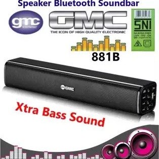 Speaker Bluetooth Portable GMC 881B / SR 8899C Extra Bass Speaker Wireless Super Bass BISA COD