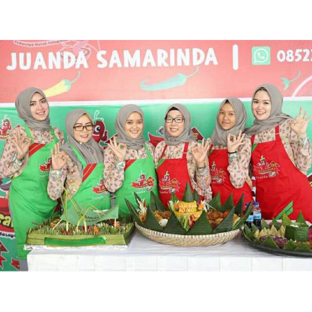 Celemek apron kombinasi lis Celemek masak Celemek dapur