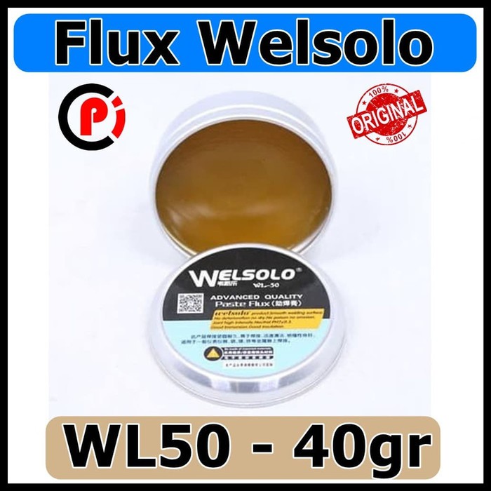 Original Welsolo WL 50 WL50 Kaleng Flux Pasta Solder 40 gr