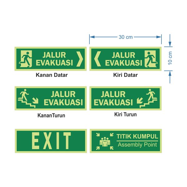 

Promo Rambu Jalur Evakuasi - Exit 30cm x 10cm Akrilik Sticker Fosfor Berkualitas