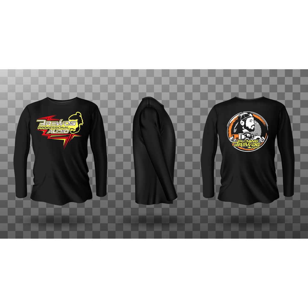 Kaos Lengan Panjang Sound System Brewog Audio Big Size Jumbo
