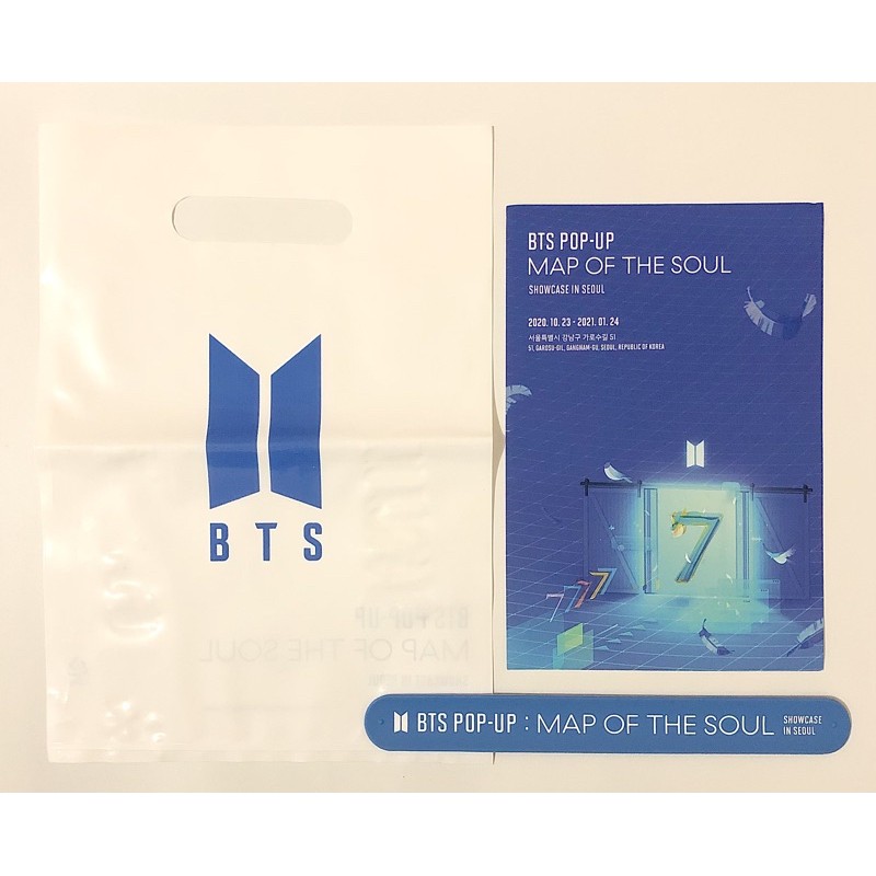 BTS POP UP Store Map Of The Soul Showcase in Seoul - House Of BTS Exhibition Welcome Kit [Bracelet P