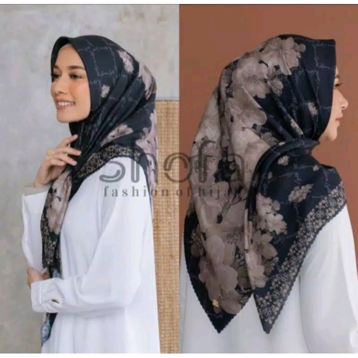 Best seller Hijab Voal Segiempat Motif / Jilbab Motif Premium TERLARIS !!-1