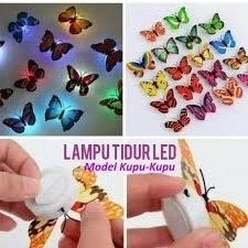 LAMPU TIDUR LED KUPU KUPU / LAMPU TIDUR KARAKTER KUPU KUPU LED / LAMPU DINDING / LAMPU TEMPEL