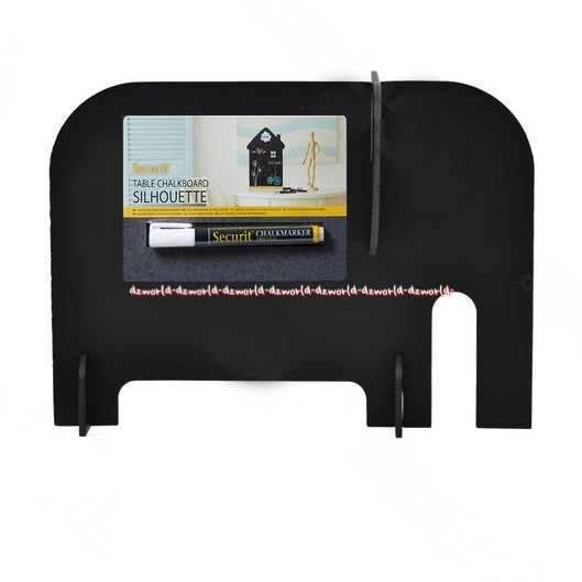 

Securit Table Chalkboard Silhouette Elephant Papan Tulis Hitam Model Gajah