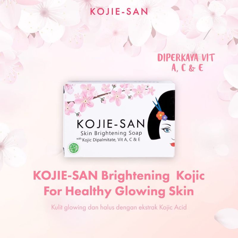 Kojie San Brightening Soap Goat Milk / Brightening Soap Kojic / Niacinamide &amp; Glutathione Soap 65g &amp; 135g