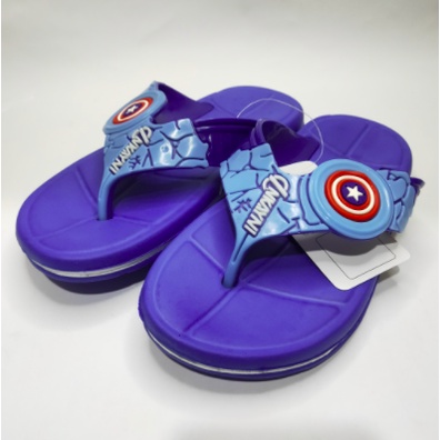 YK3009 Sandal Jepit Anak Laki Laki Cowok Motif Avengers Merek Inkayni Ukuran 30-35