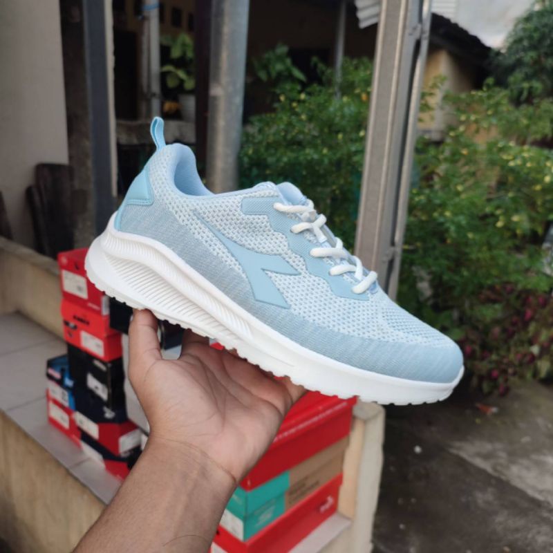 [ FLASH SALE  ] DIADORA ALATRI " LT BLUE " - SEPATU SNEAKERS WANITA BRANDED - ORI PT MAP