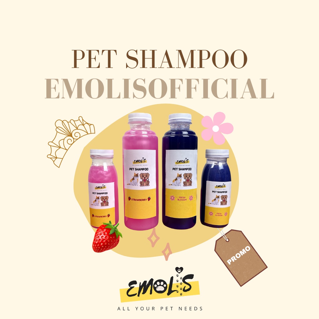 Emolis Shampoo Hewan Kucing Anjing Peliharaan Shampo Harum Lembut SH01 PGM