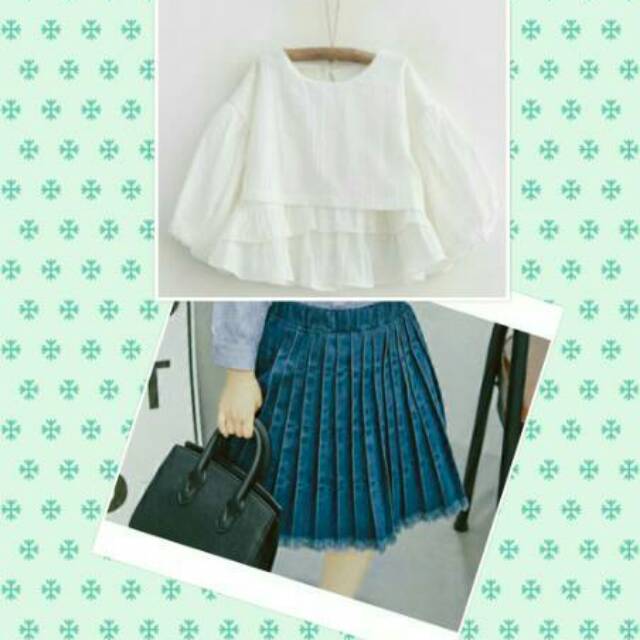 SETELAN BAJU ANAK PEREMPUAN : SETELAN VINTAGE#2127