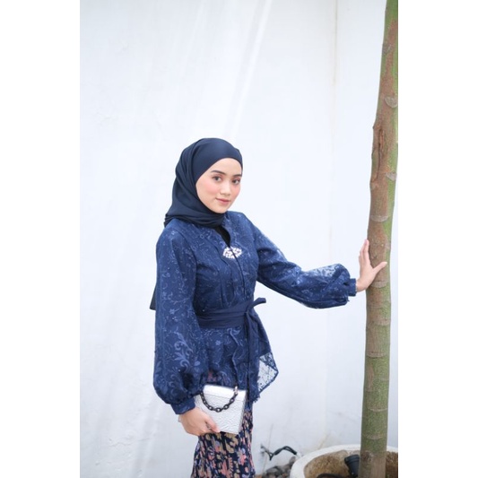 COUPLE NURHALIZA NAVY/TUNIC &amp; BLUS