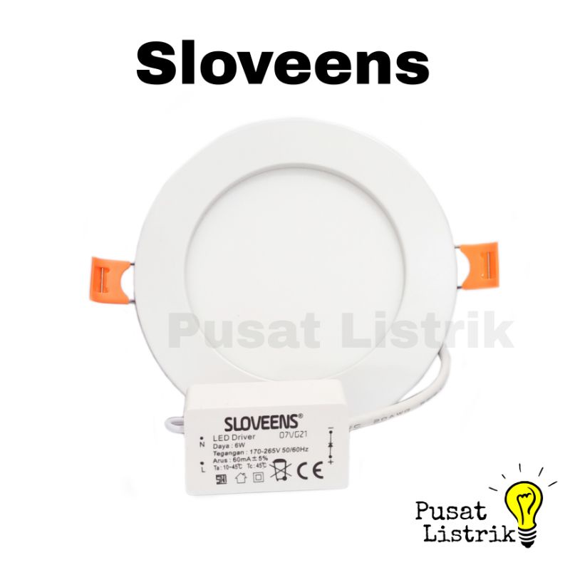 Downlight LED Panel 6watt Bulat Sloveens Downlight Panel 6w Bulat