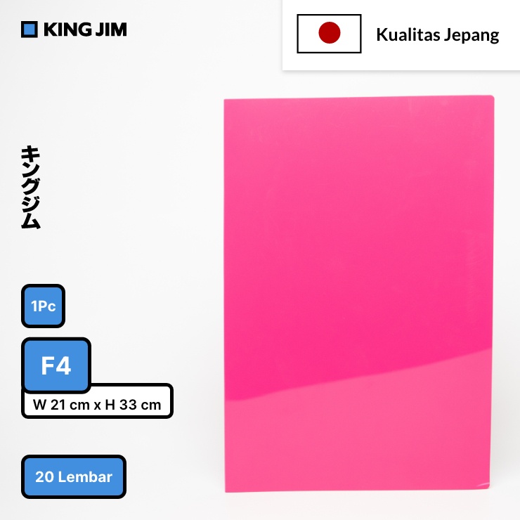 

King Jim Clear File 20 Pocket F4 / Clear Holder Folio 176GA-F