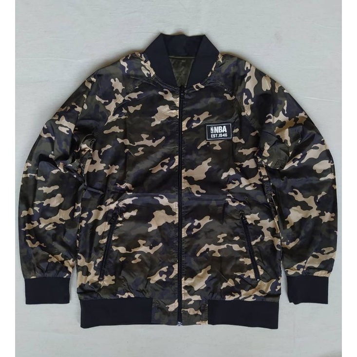 NBA Reversible Army Jacket Second Bekas Original