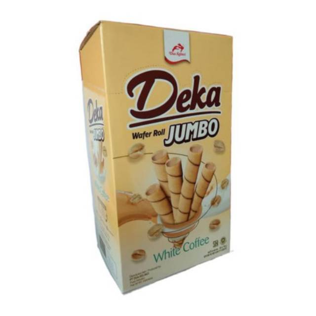 DEKA WAFER ROLL JUMBO WHITE COFFEE (BOX ISI 20)