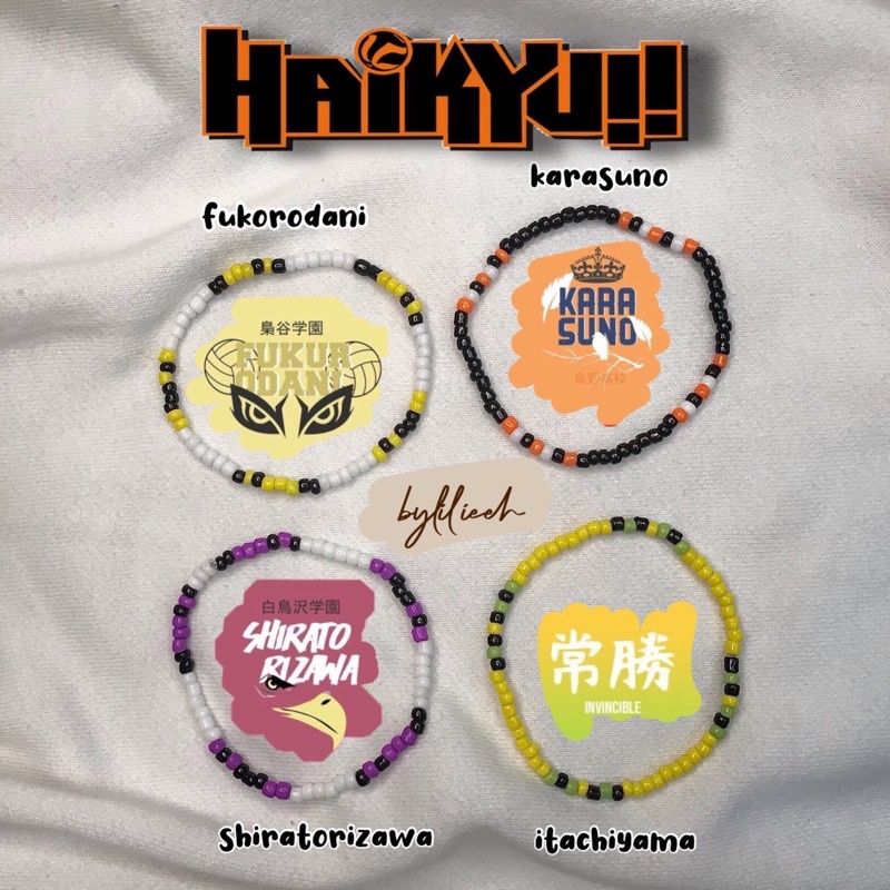 baca deskripsi |GELANG HAIKYUU| Haikyuu series bracelet