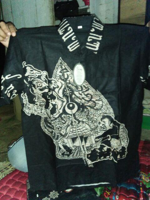 Kemeja Batik Pria Motif Tato Kalimantan