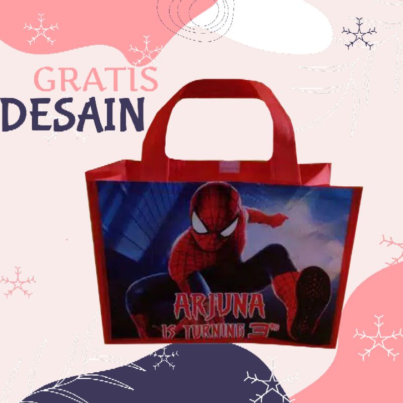 

Tas Ultah/Goodiebag/Souvenir ultah karakter alas 20cm