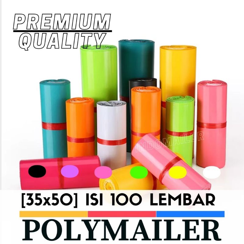 [35x50] 100 LBR PLASTIK POLYMAILER OLSHOP / PLASTIC PACKING ONLINE SHOP