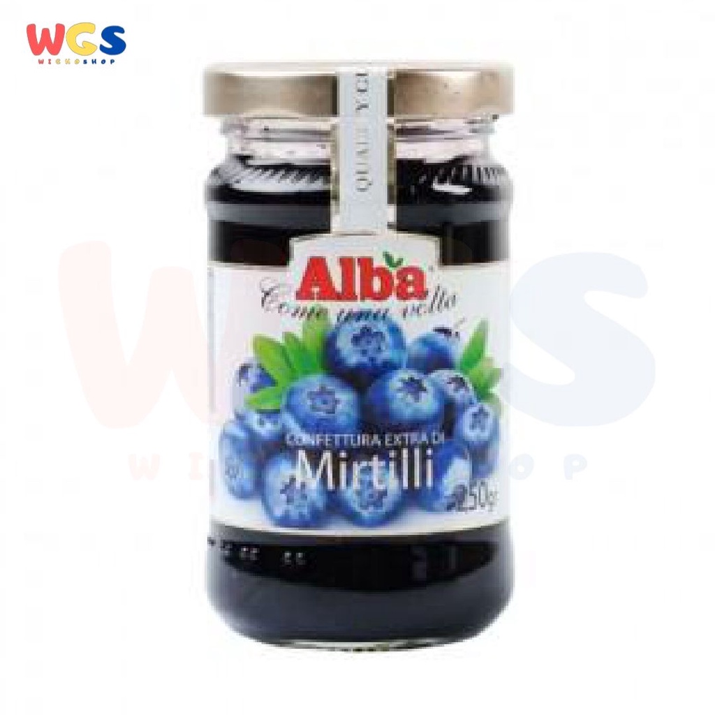 Selai Alba Mirtilli Blueberry Natural Fruit Jam Gluten Free 250g