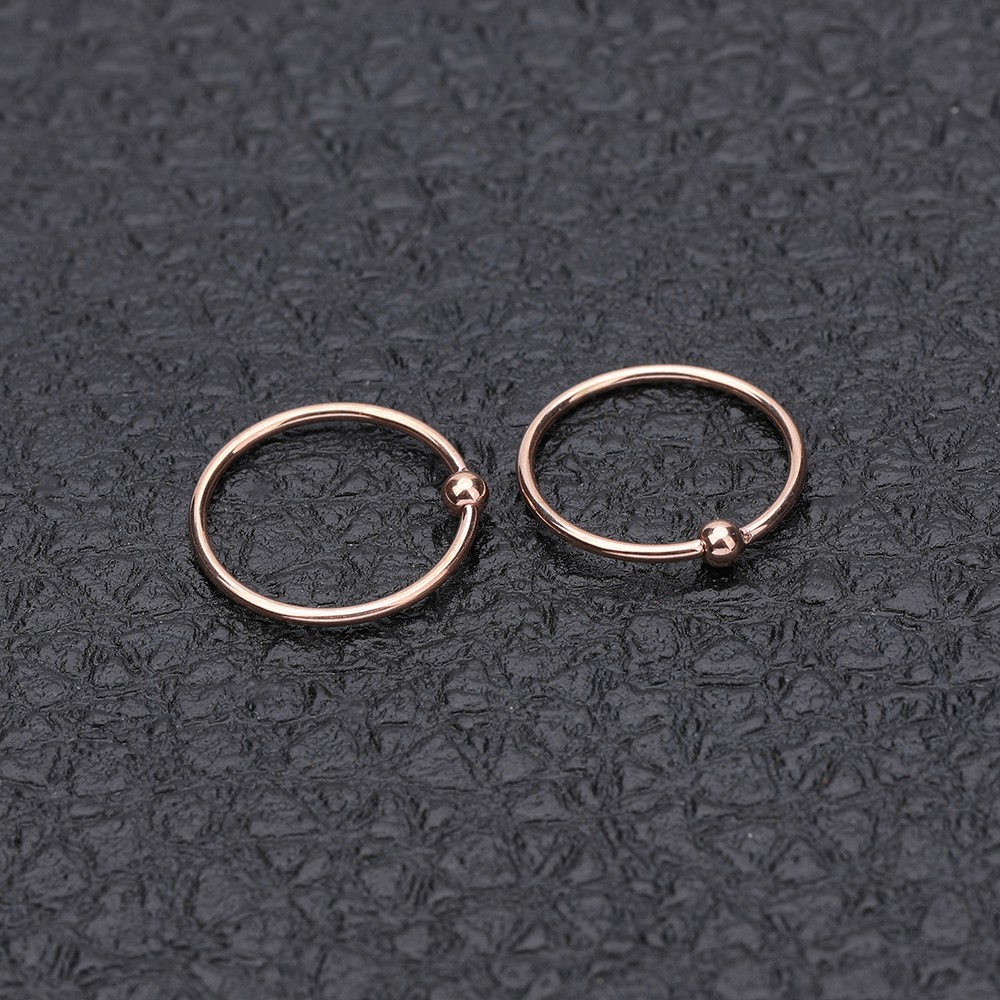 1 Lot / 16pcs Anting Tindik Bibir / Hidung / Telinga / Tubuh Bentuk Angka 8 Bahan Stainless Steel Flexible