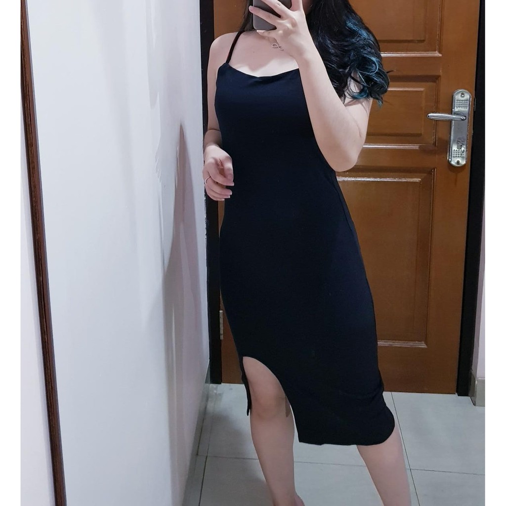 1600 sexy slit bodycon dress