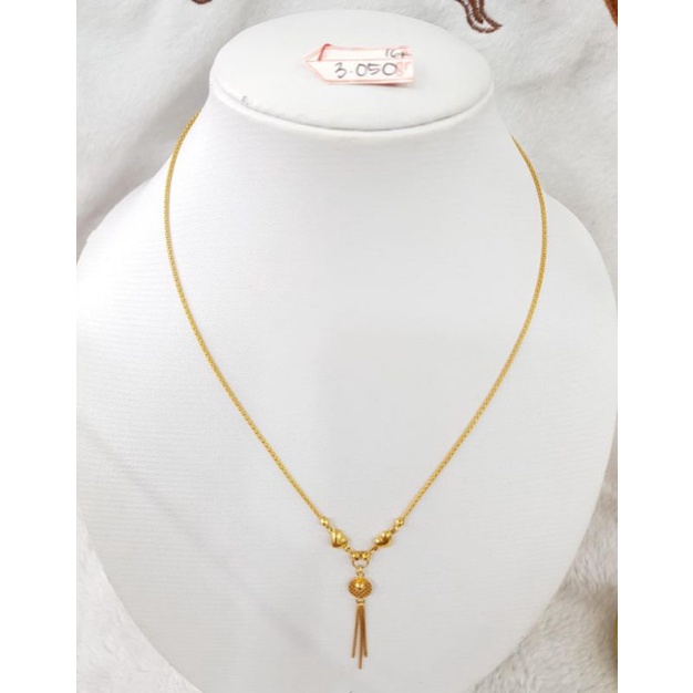 KL501JM108JM kalung model emilio variasi liontin love emas kuning asli berat 3.050 kadar 70% 16k pj 