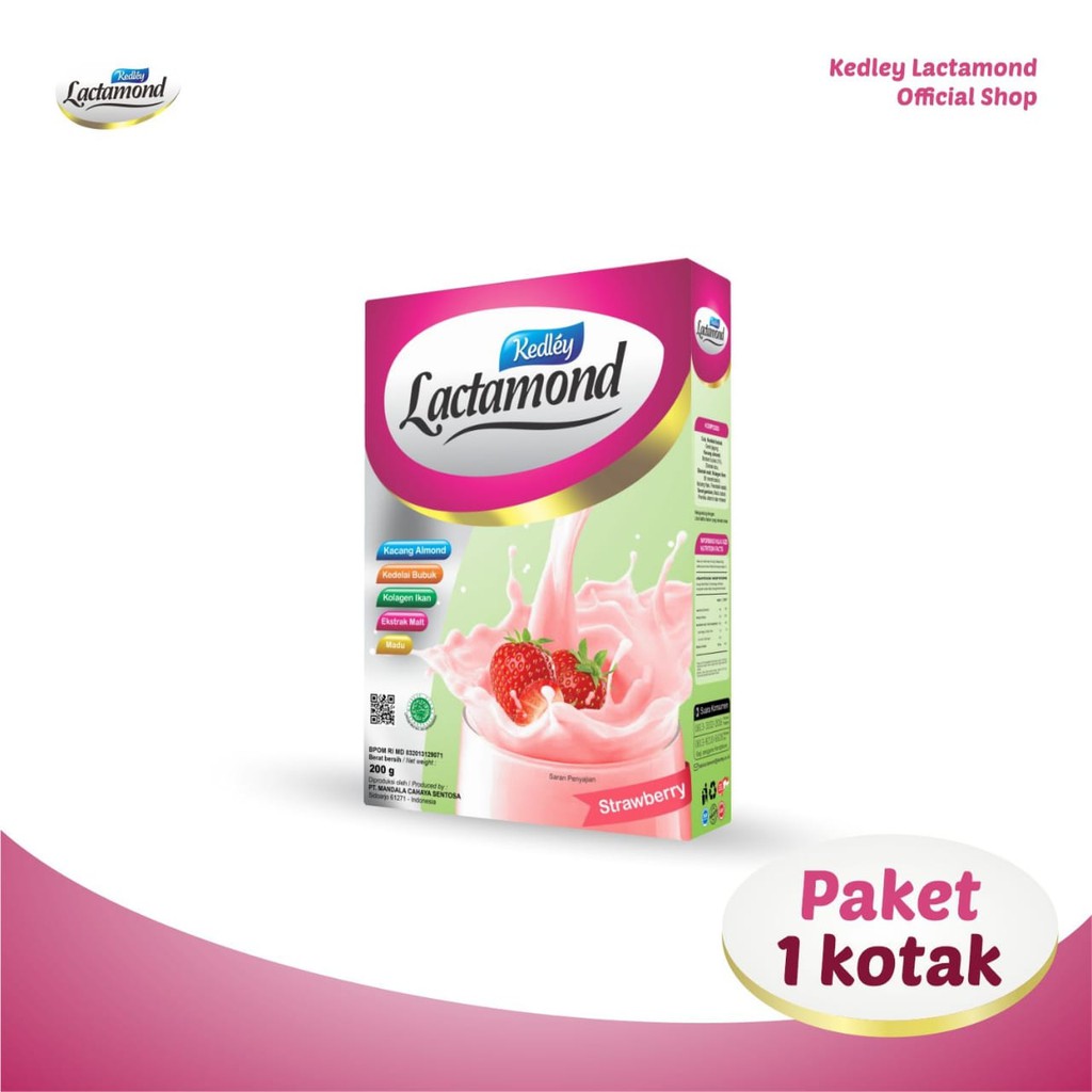 KEDLEY LACTAMOND  Susu Almond Booster ASI | Strawberry | 200gr