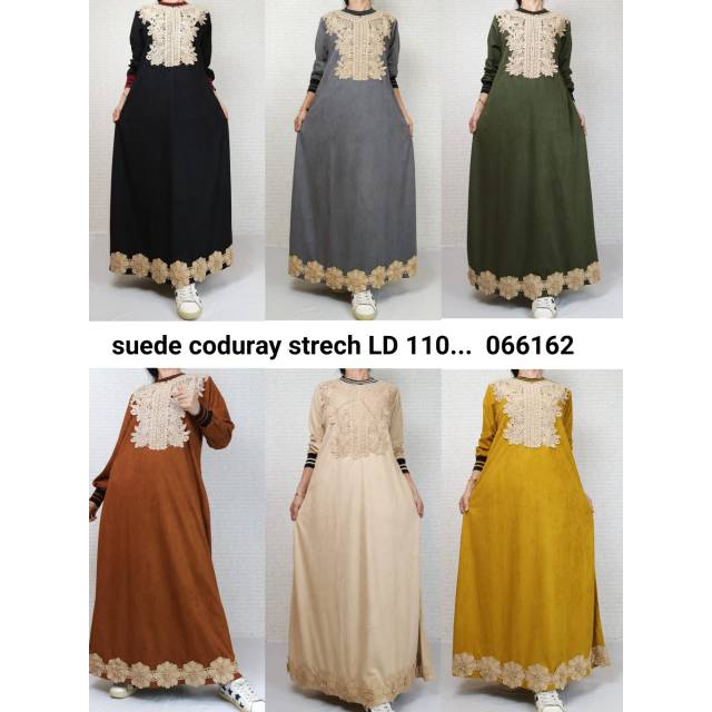 Gamis bordir aplikasi tempel