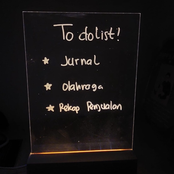 

Akrilik Planner Unik/ /Papan Jadwal/ Schedule Board/ To do list/ Lampu LED