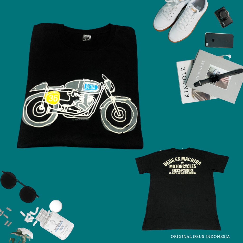 Baju Deus ex Machina Kode 36 Black Original