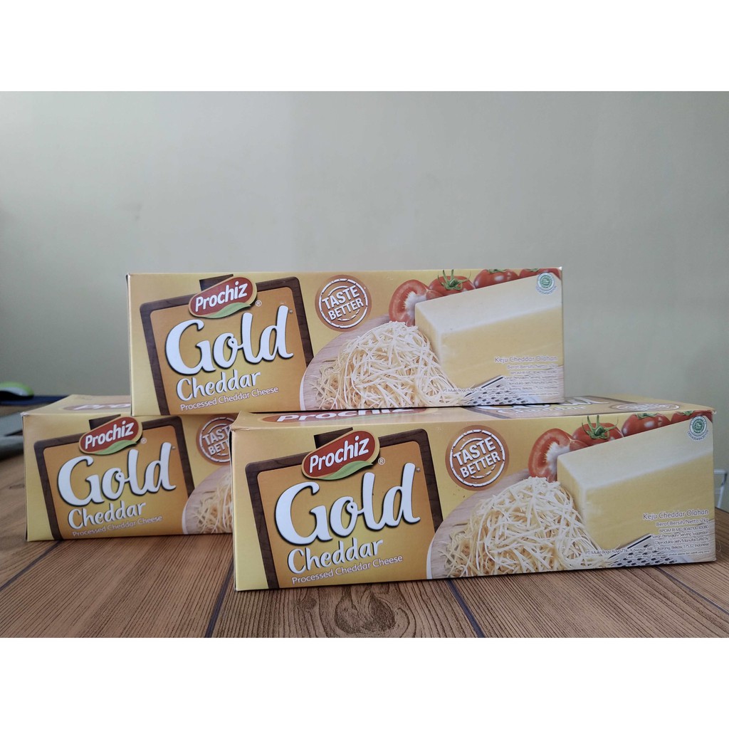 

Keju Cheddar PROCHIZ GOLD kemasan blok 2kg