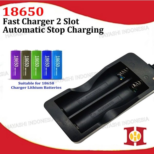 Charger Cas Baterai 18650 Casan Batre Mainan Senter LED Indikator