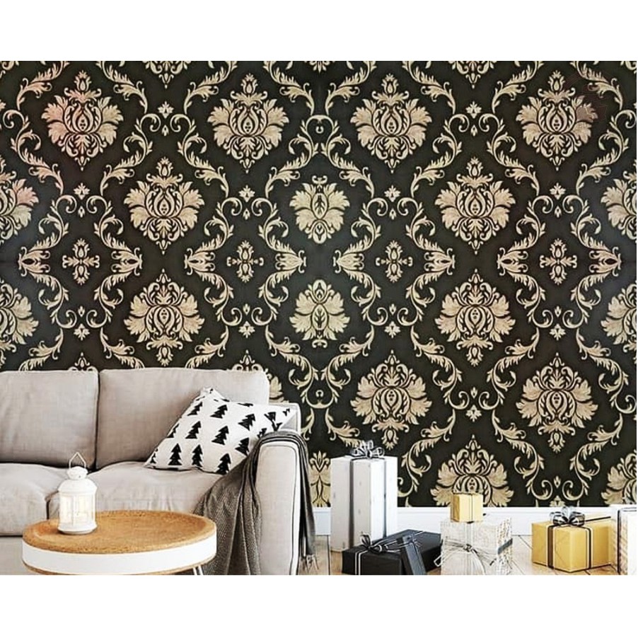  Wallpaper  Dinding  45 CM x 10 M Wallsticker Motif  Batik  