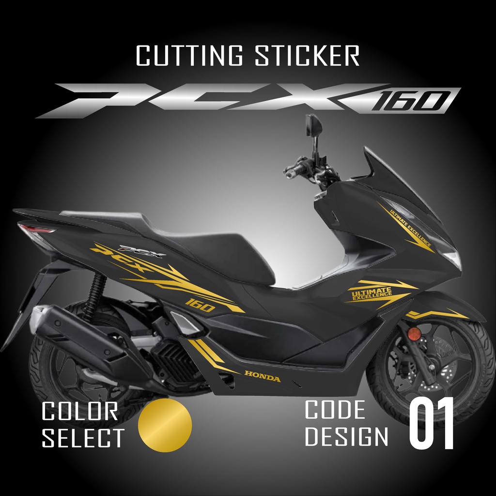 COD Cutting Sticker PCX 160 - Aksesoris Stiker Striping Motor Honda New PCX160 2021 2022 Lis Timbul 