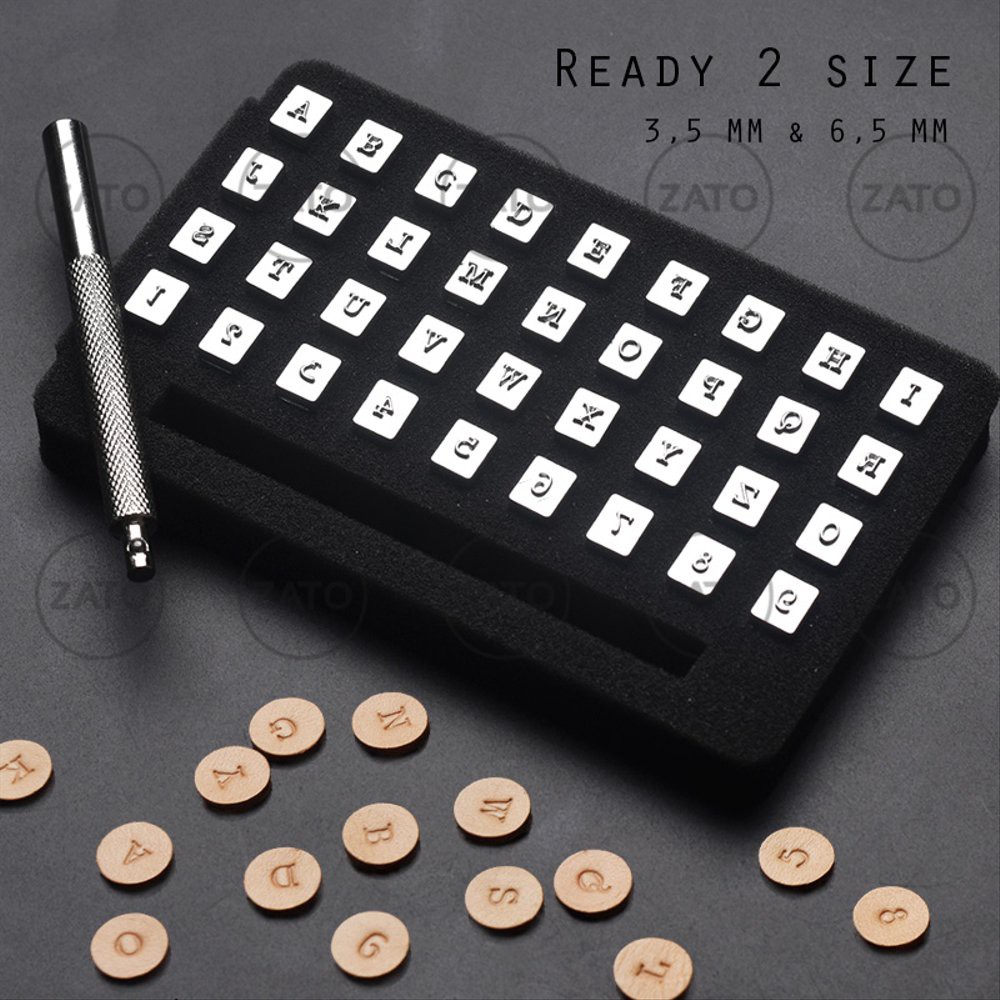 

Alphabet & Number Punch Set 36 pcs - leather tools - alat kulit
