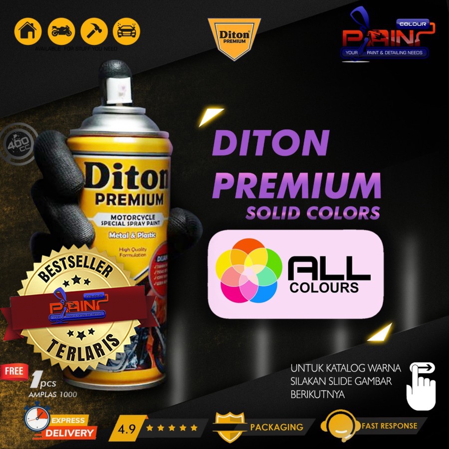 Diton PREMIUM Cat Semprot/Pylox Berbagai Macam Warna Helm/Motor/Gundam