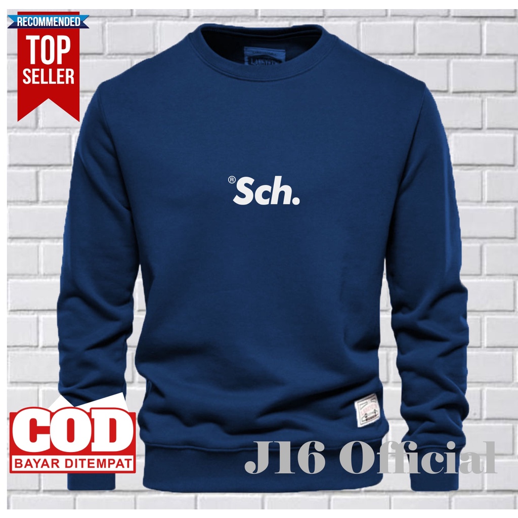 CREWNECK Sweater Distro Pria Premium Bahan Fleece Tebal