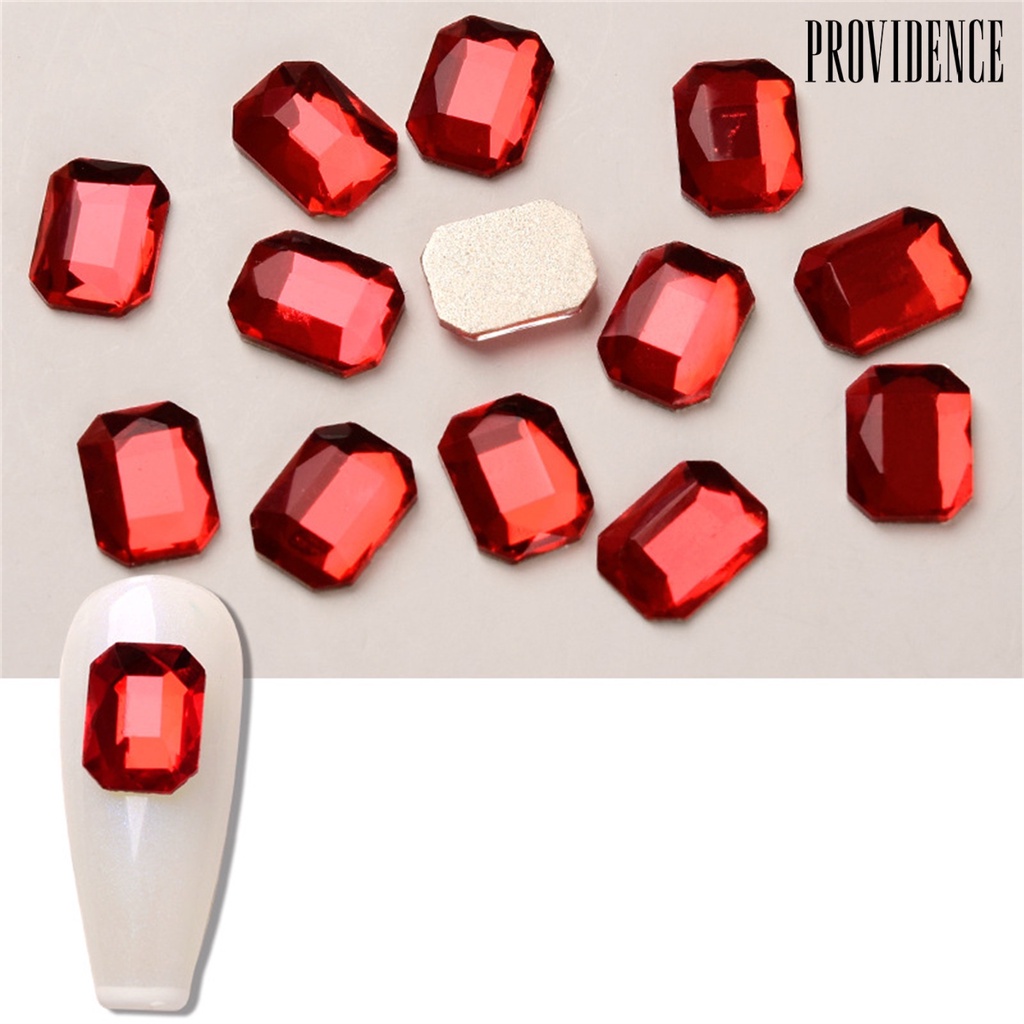 Providence 10Pcs Ornamen Berlian Imitasi 2 Model Untuk Dekorasi Nail Art DIY