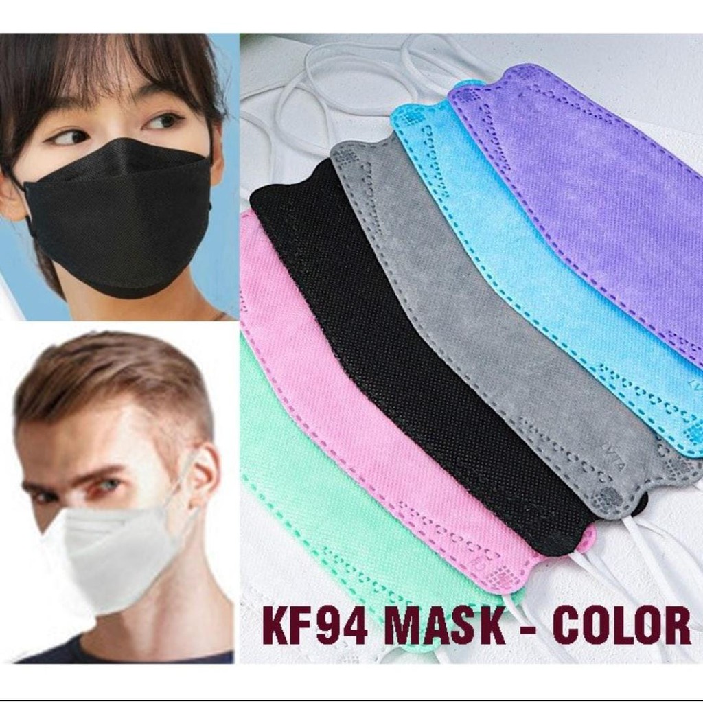 MASKER KF94 CAREION MASKER KF 94 MASKER KOREA 4PLY ISI 10pc - WARNA