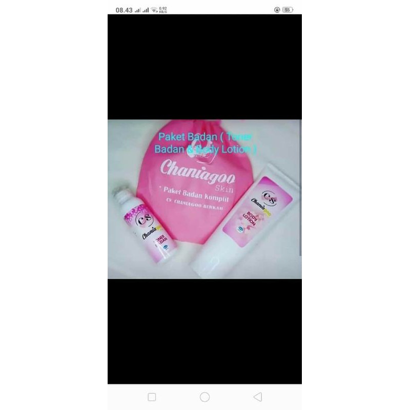 paket badan chaniagoo skin