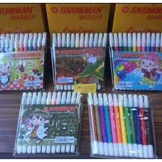 

COD Joy Mart Spidol Snowman Set - Spidol Snowman Marker set 24 warna / Snowman Coloring Marker