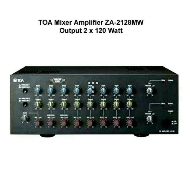TOA ZA-2128MW TOA ZA2128 MW Mixer Amplifier Mixer Amply (2X120W)