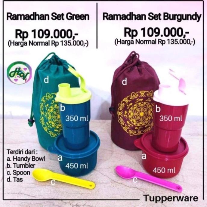 Tempat Makan Set Tupperware Buat Anak Sekolah