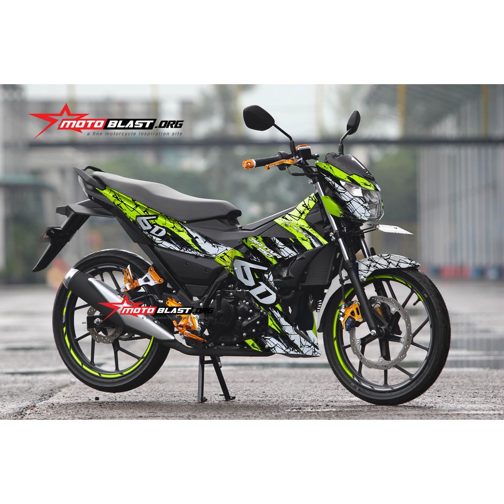 Decal Sticker Motor Motoblast - Suzuki Satria FU 150 Livery Goggles-Full Body