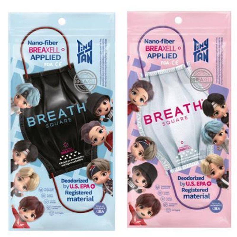 BTS Breath TinyTan Mask Square Regular