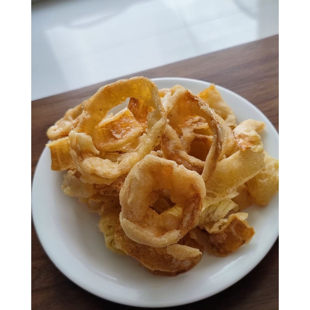 

KERIPIK BAWANG BOMBAY CRISPY 500gr | ONION RING CRISPY | KERIPIK SAYUR BUAH PREMIUM