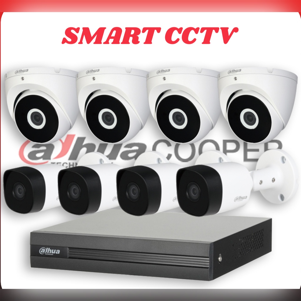 PAKET CCTV DAHUA 5 KAMERA 2 MP LENGKAP GARANSI RESMI